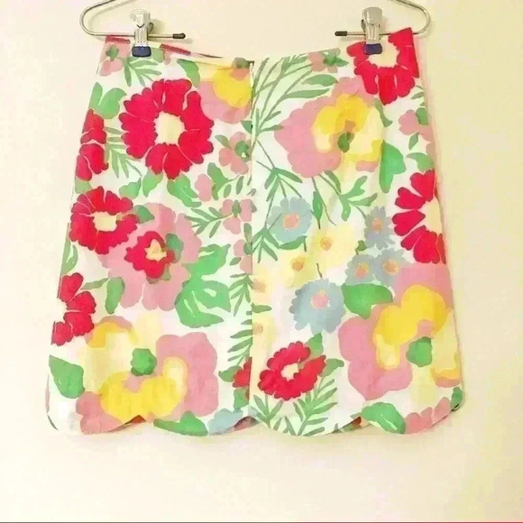 Lilly Pulitzer Lynnie Resort White Big Garden By The Sea Mini Skirt - Picture 2 of 6
